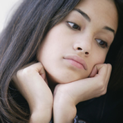 Close up of Latina women